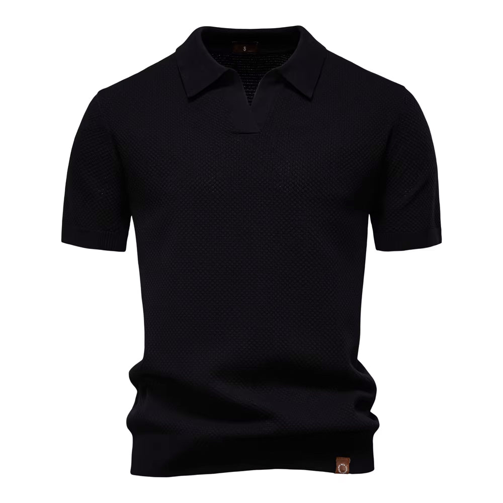 Verona Men's Mesh Polo Shirt – Breathable Short Sleeve