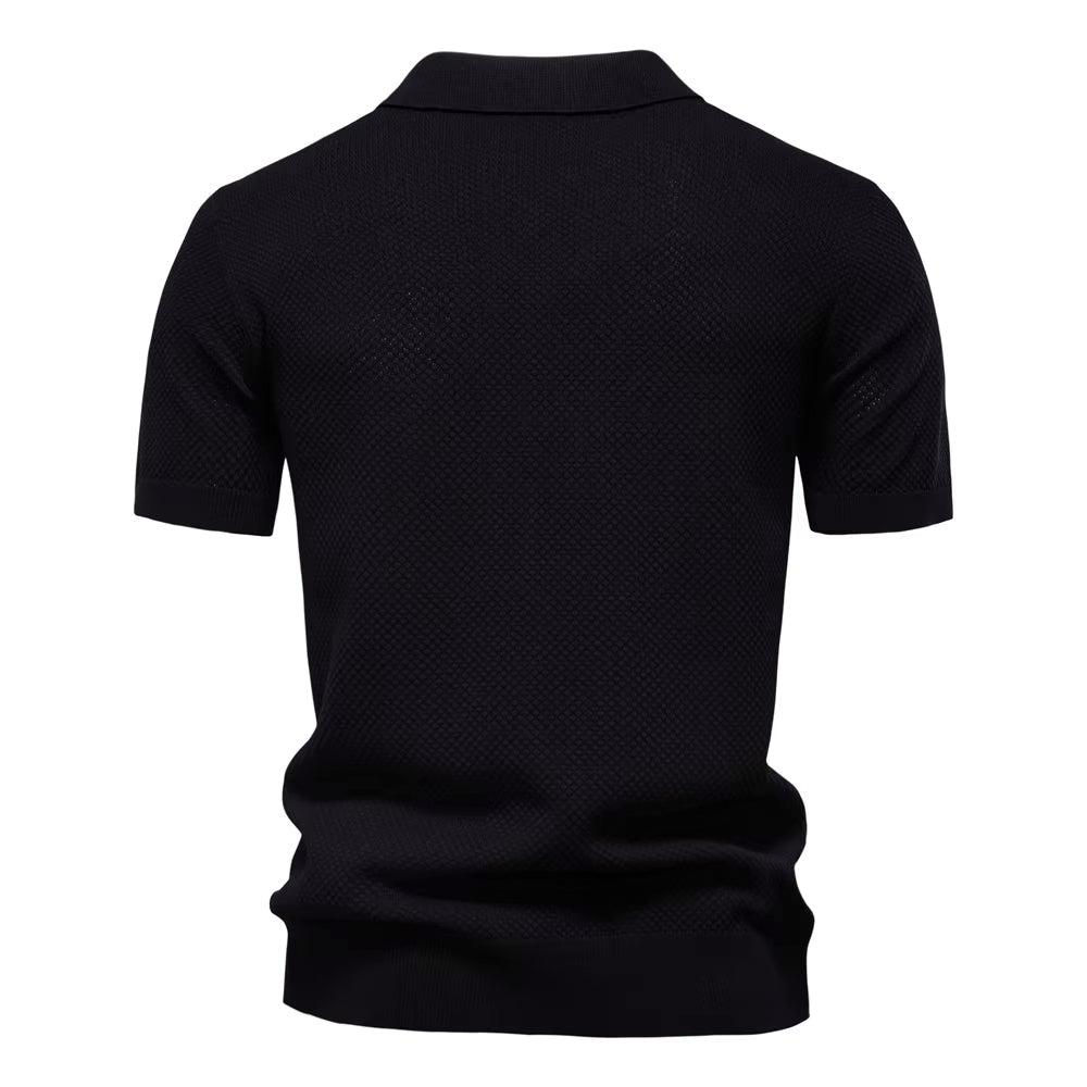 Verona Men's Mesh Polo Shirt – Breathable Short Sleeve