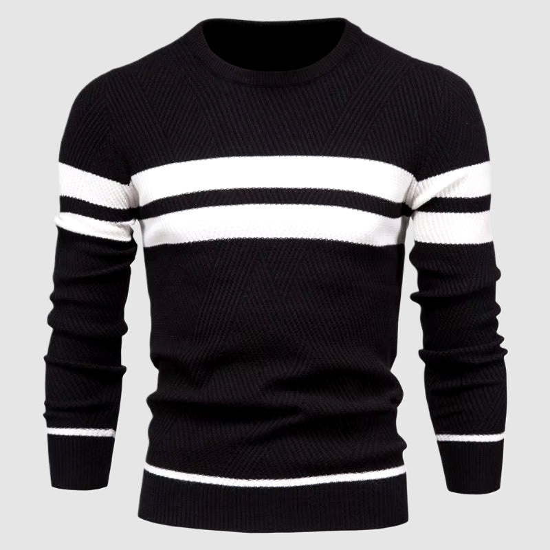 Brezza Men's Cotton Pullover – Lightweight Crew Neck Sweater
