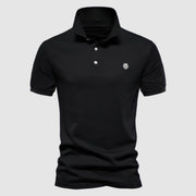 Leone Men's Short Sleeve Polo Shirt – Classic Slim Fit