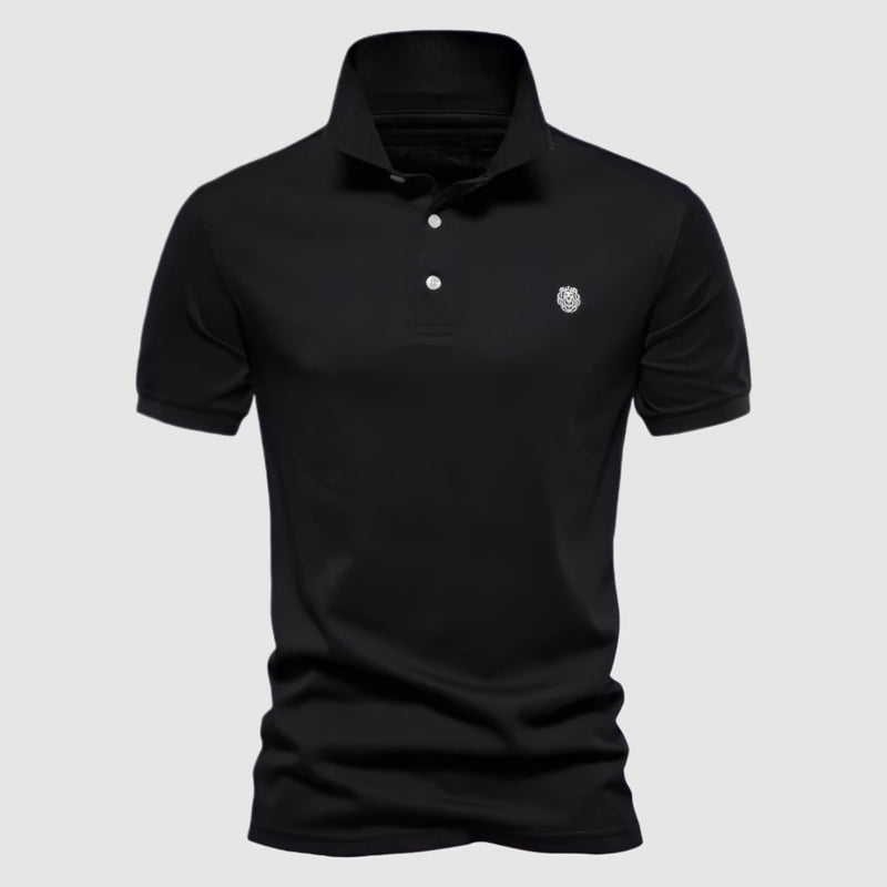 Leone Men's Short Sleeve Polo Shirt – Classic Slim Fit