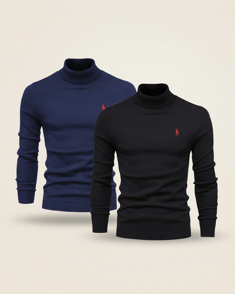 RL - Roll Neck Knit Duo Classic Fit