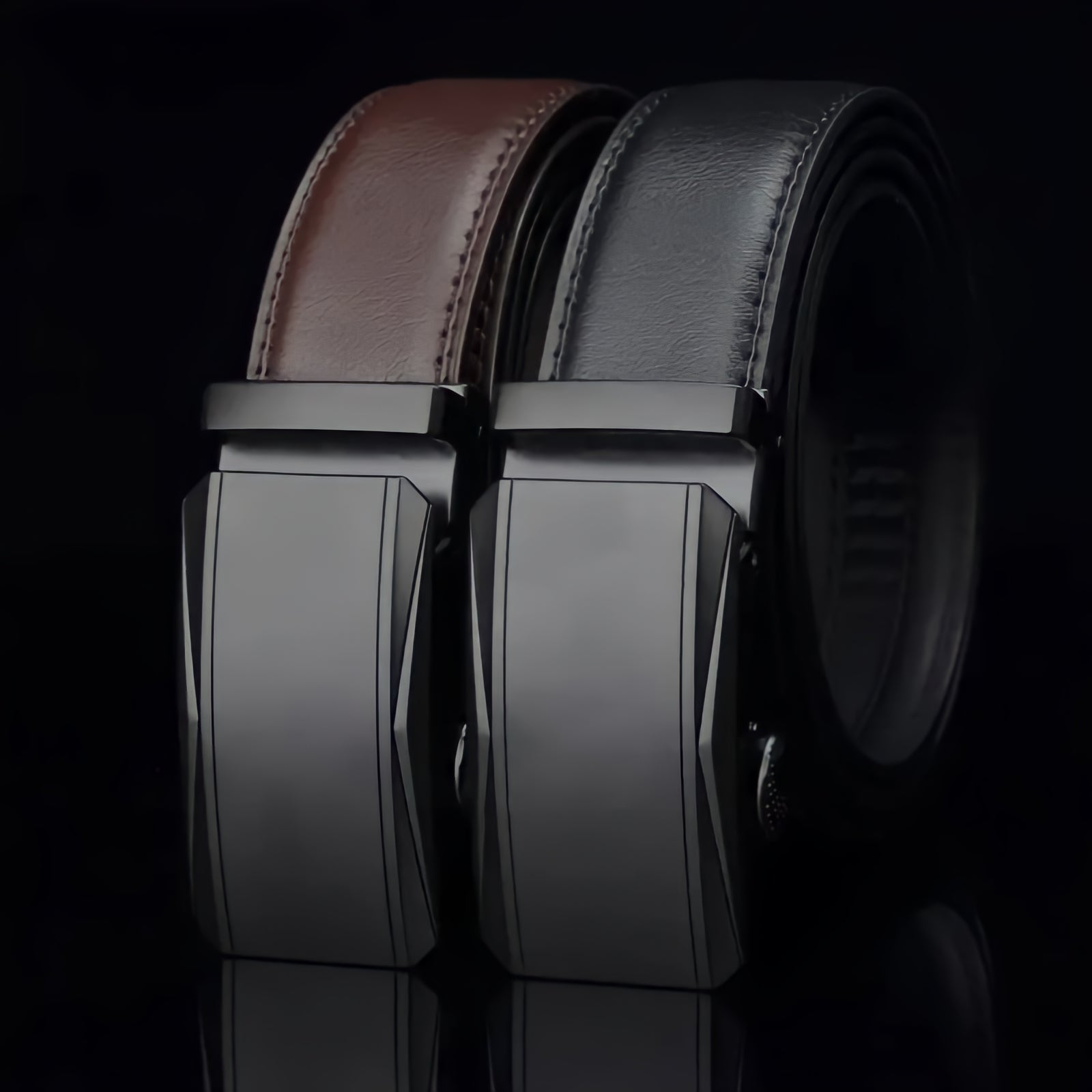 Aquila Men's Automatic Buckle Belt – Adjustable Formal Style
