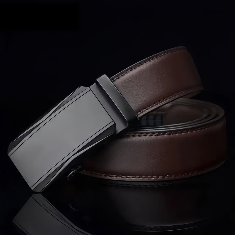 Aquila Men's Automatic Buckle Belt – Adjustable Formal Style