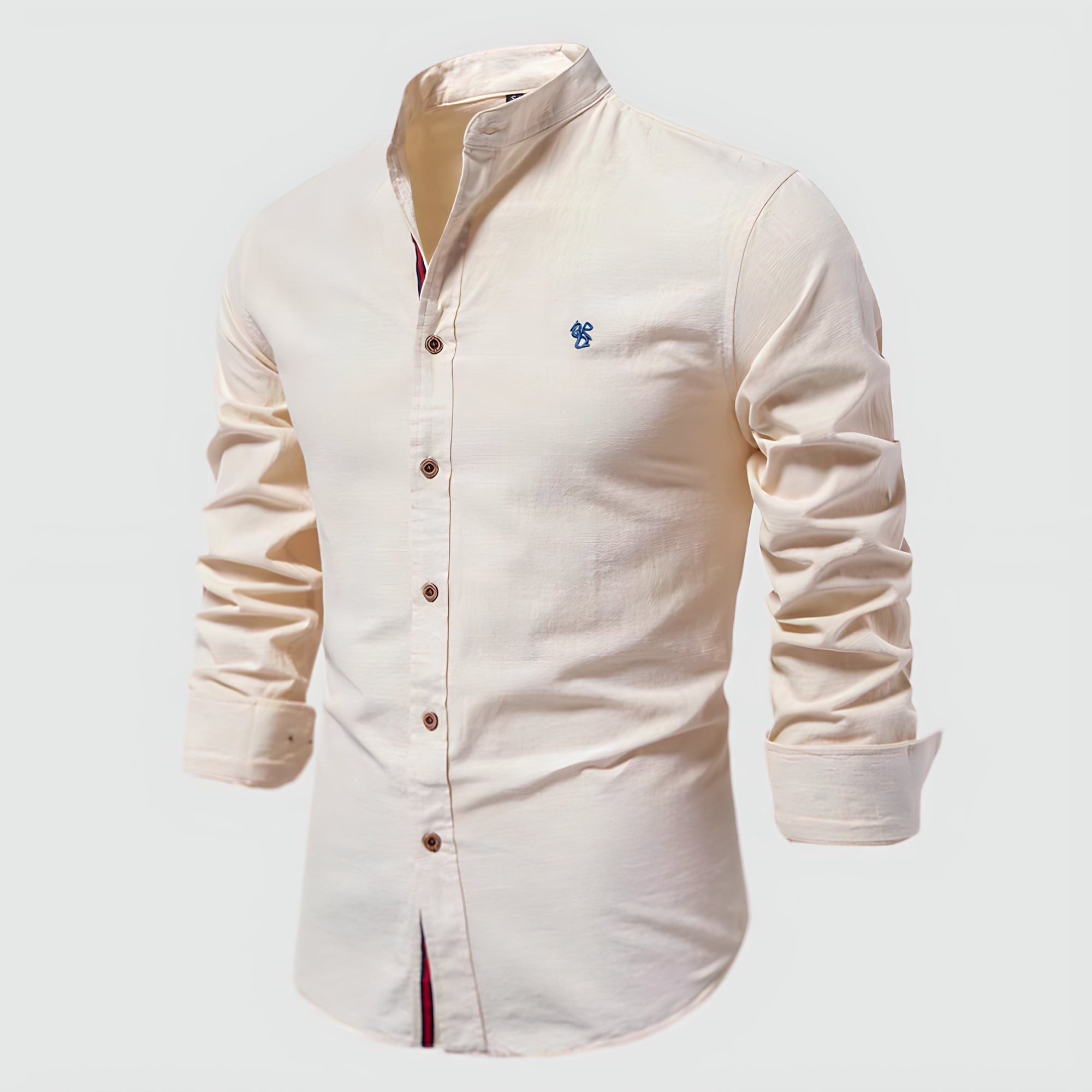 Virtuoso Men's Linen Shirt – Classic Long Sleeve Fit