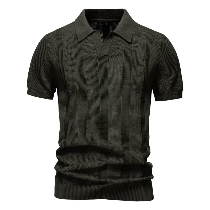 Verona Forte Men's Mesh Polo Shirt – Breathable Slim Fit