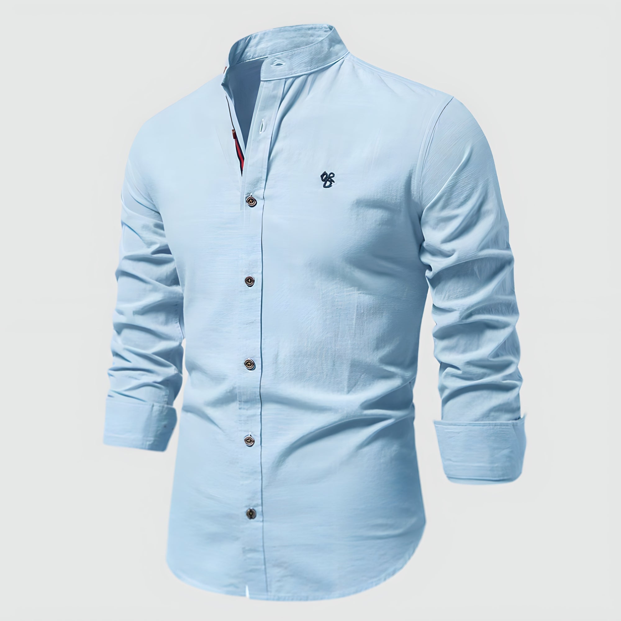 Virtuoso Men's Linen Shirt – Classic Long Sleeve Fit