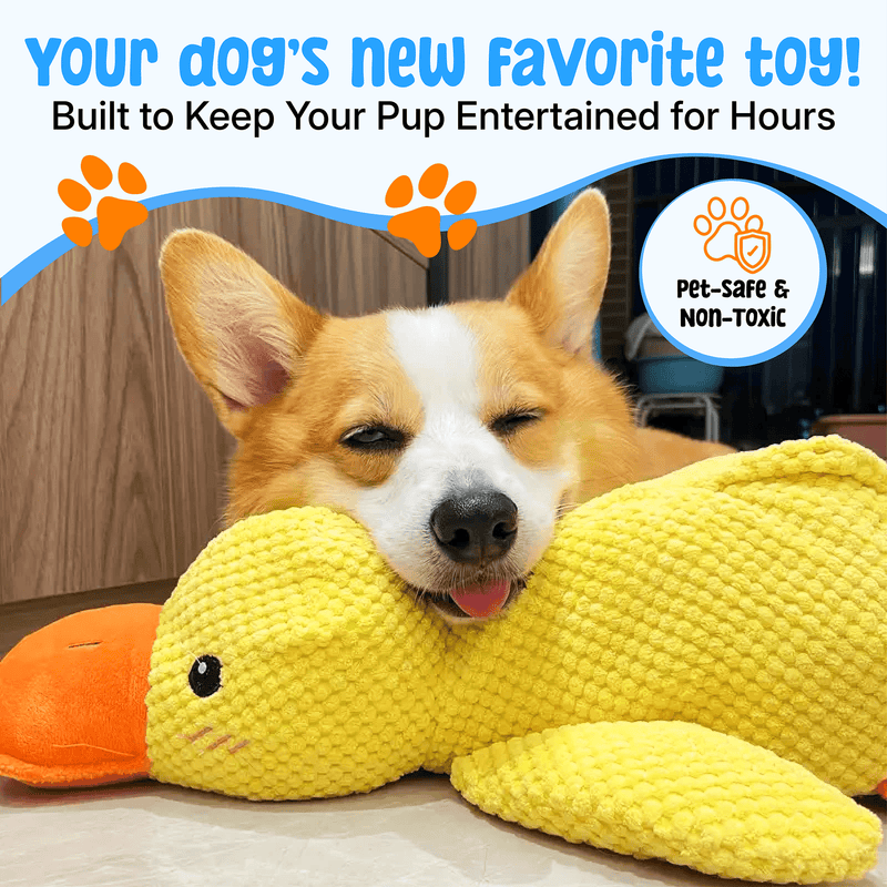 Dog Toy Soft Plush Duck Chew Toy