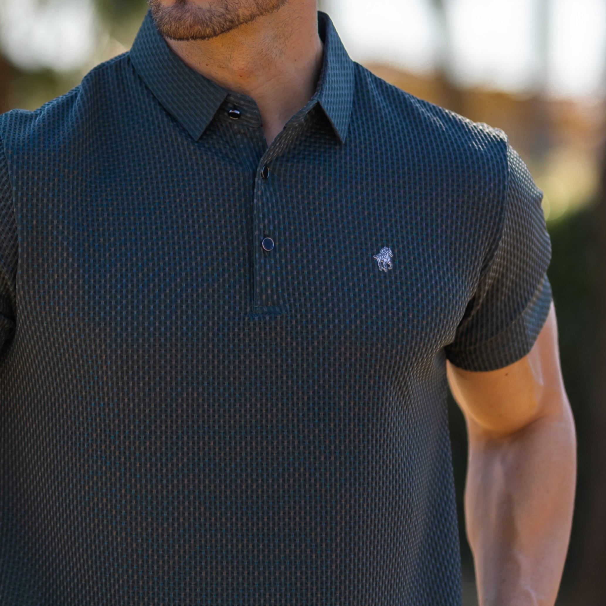Soffice Men's Short Sleeve Polo Shirt – Casual Slim Fit