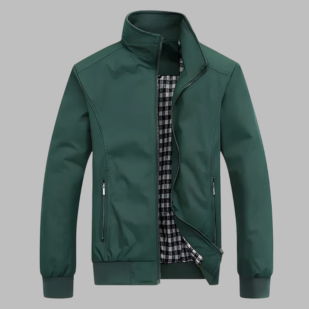 Firenzia Men's Slim Fit Bomber Jacket – Lightweight Casual Coat