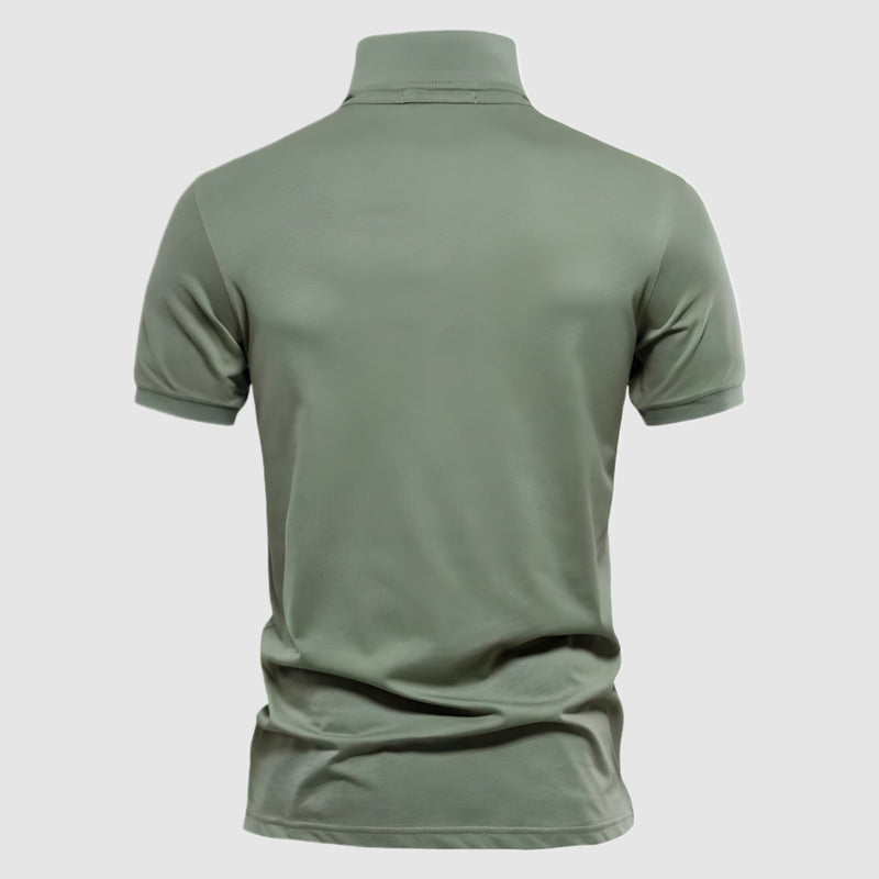 Leone Men's Short Sleeve Polo Shirt – Classic Slim Fit