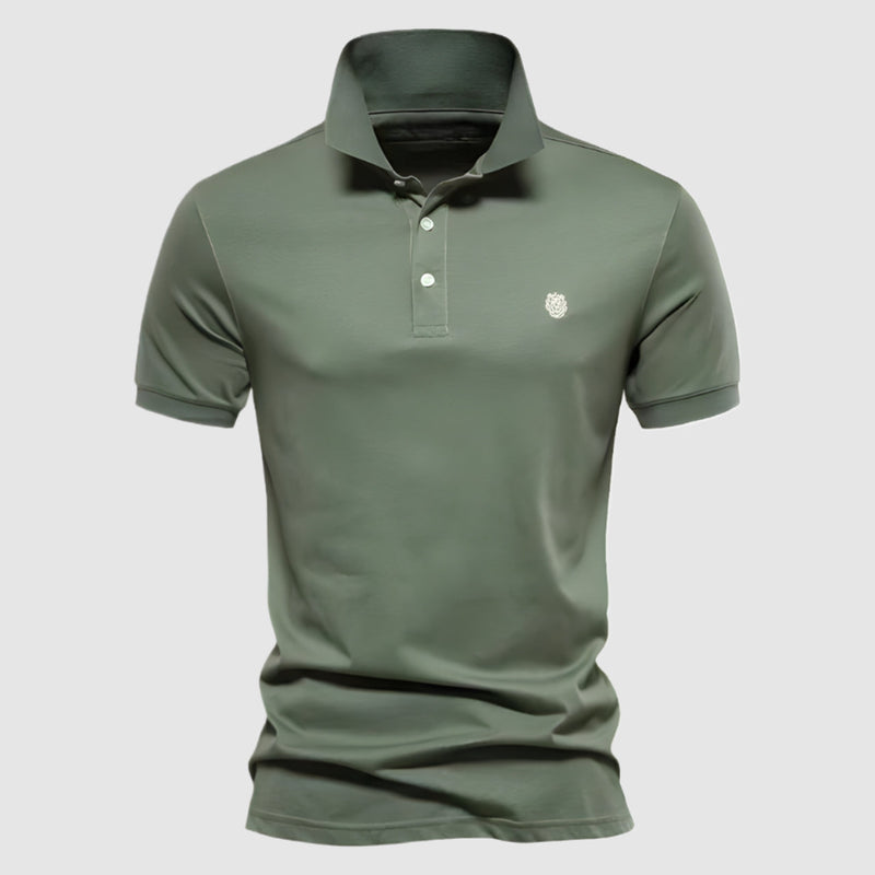 Leone Men's Short Sleeve Polo Shirt – Classic Slim Fit
