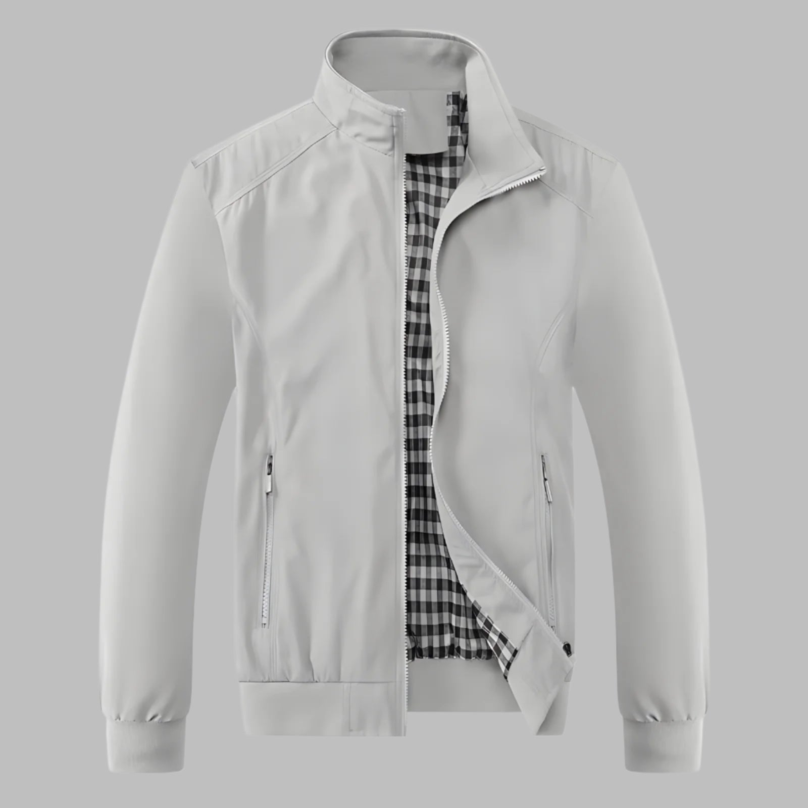 Firenzia Men's Slim Fit Bomber Jacket – Lightweight Casual Coat