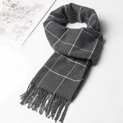 Velo Di Venezia Men's Winter Scarf – Soft Warm Tassel Wrap