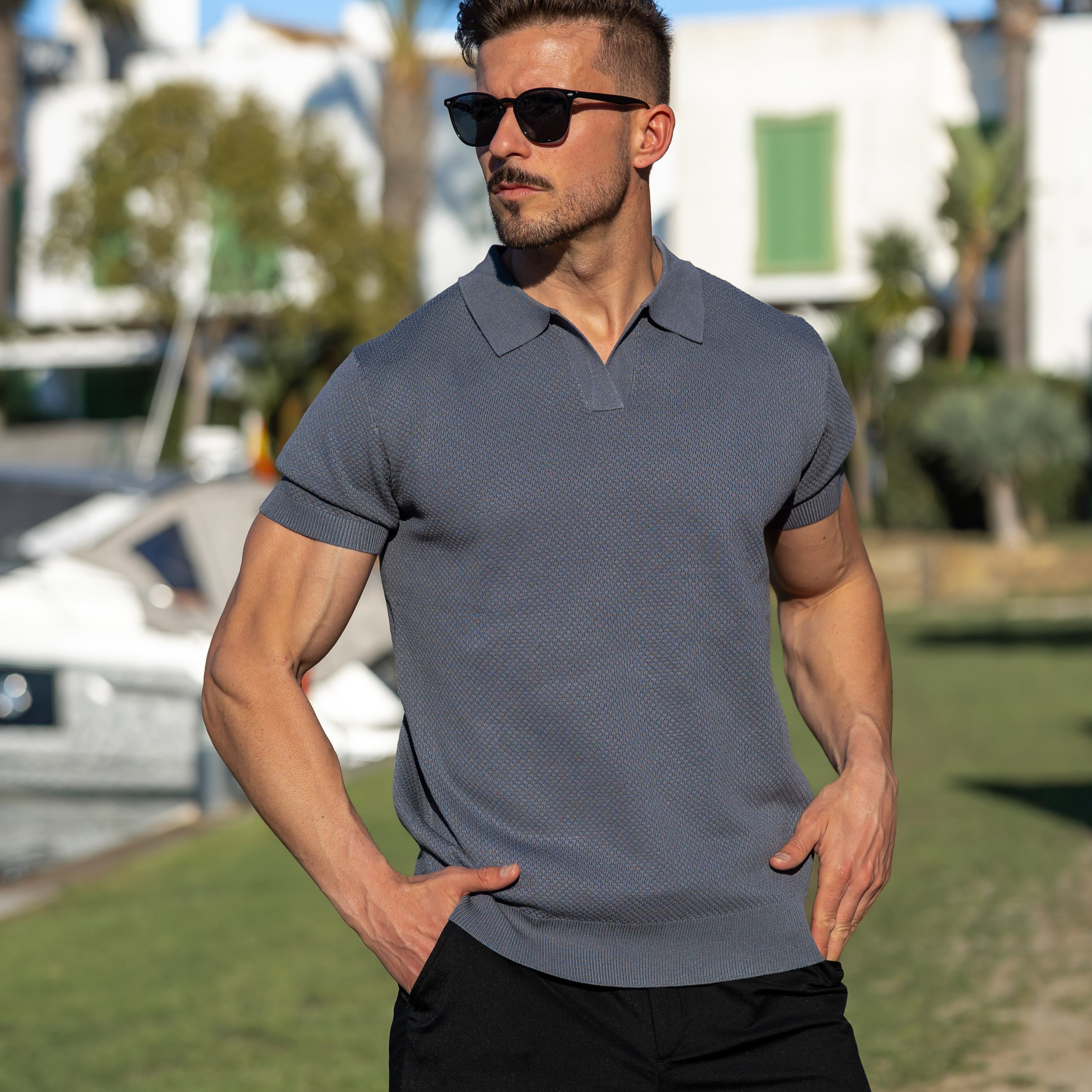 Verona Men's Mesh Polo Shirt – Breathable Short Sleeve