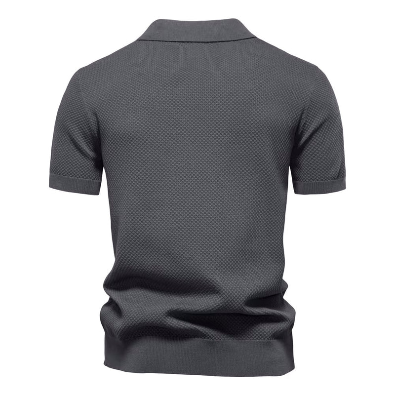 Verona Men's Mesh Polo Shirt – Breathable Short Sleeve
