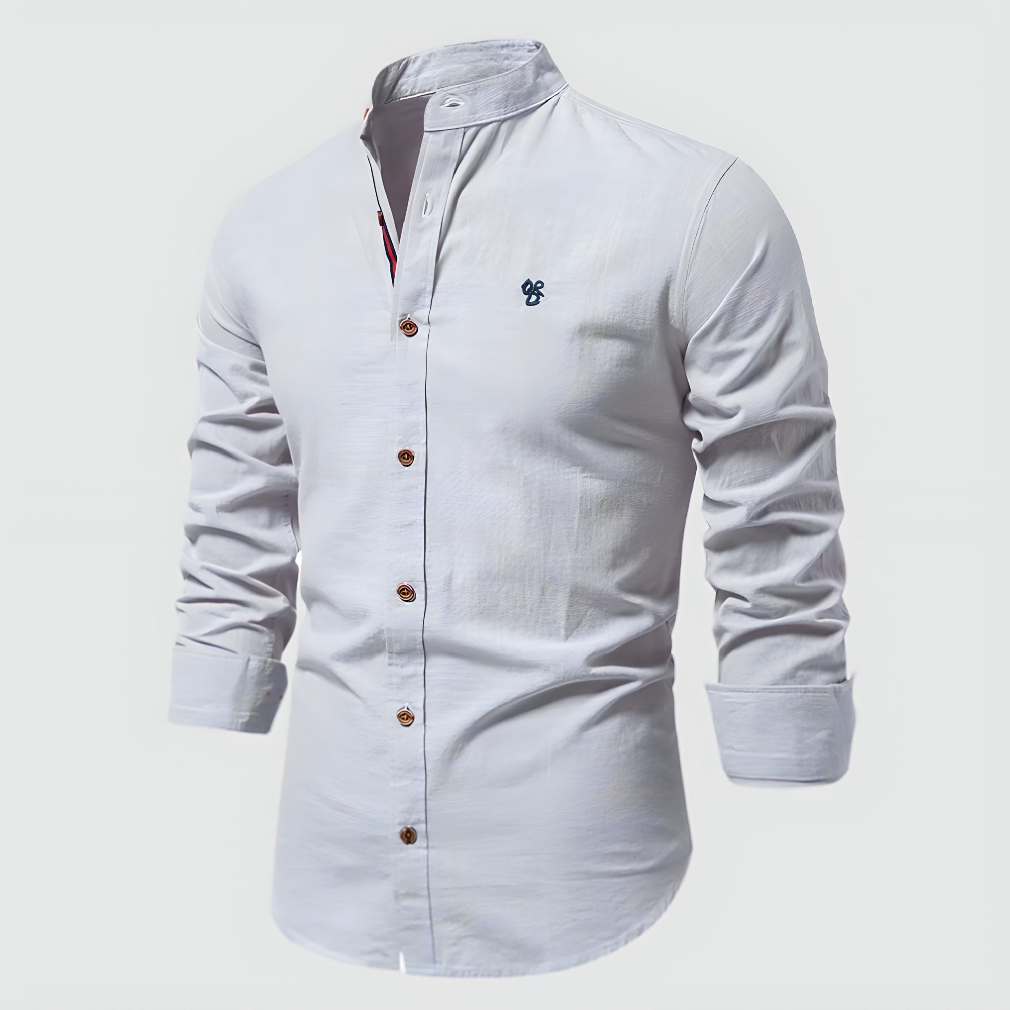 Virtuoso Men's Linen Shirt – Classic Long Sleeve Fit