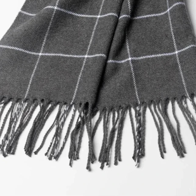 Velo Di Venezia Men's Winter Scarf – Soft Warm Tassel Wrap