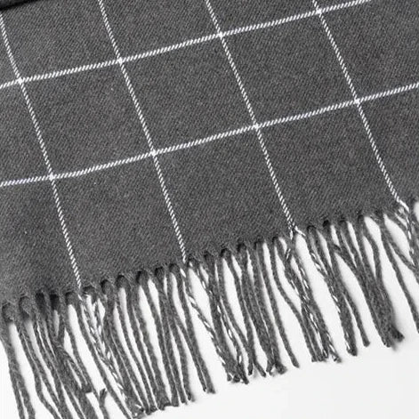 Velo Di Venezia Men's Winter Scarf – Soft Warm Tassel Wrap