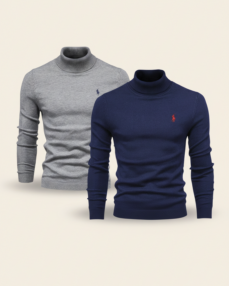 RL - Roll Neck Knit Duo Classic Fit