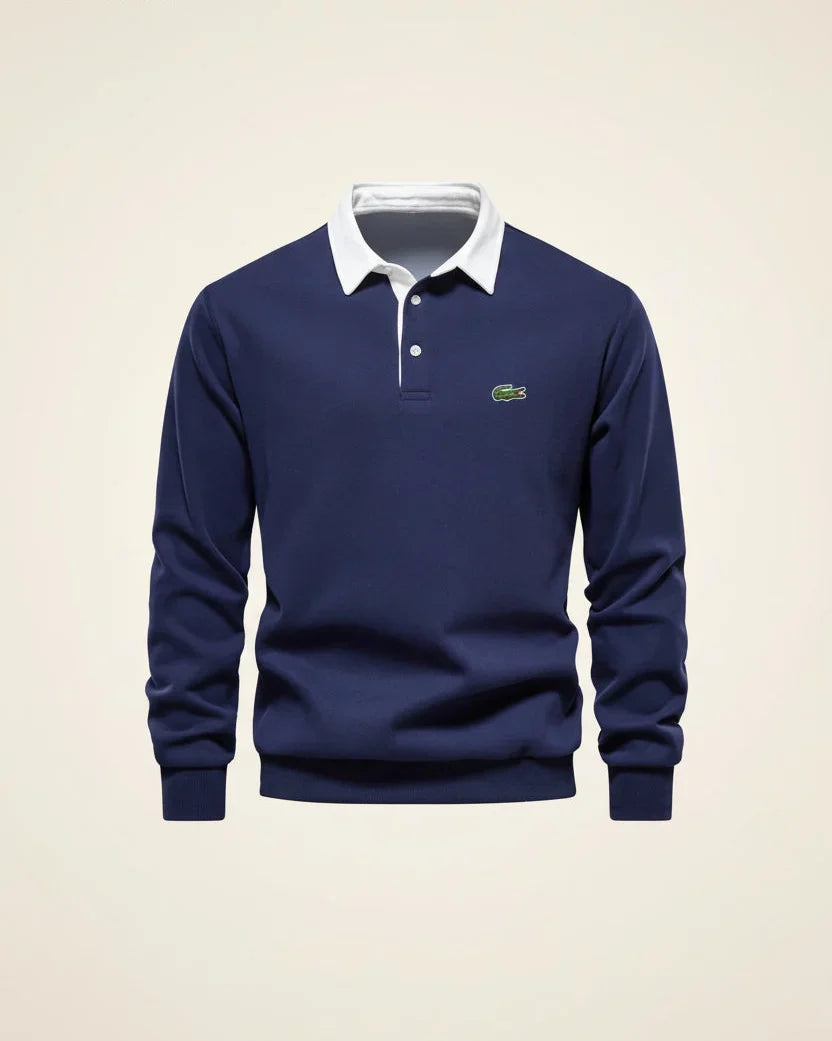 LC Refined Long-Sleeve Polo Fleece