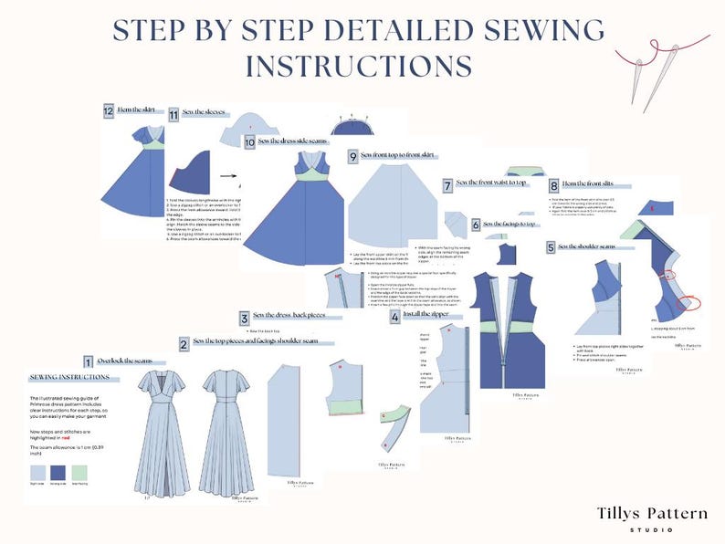 Satin Dress Pattern|Prom Dress Pattern| Formal dress pattern| Maxi slit dress pattern| Bridesmaid dress pattern| Wedding dress| US 0-22