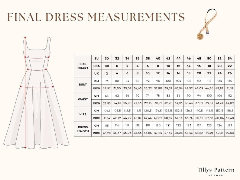 Square Neck Dress Sewing Pattern| Midi Dress Pattern| Wedding Dress| Open Back Dress Pattern|Plus Size Sewing Pattern| US 00-22