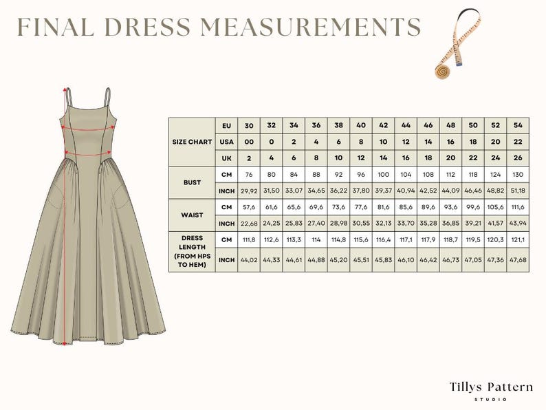 Midi Dress Sewing Pattern| Open Back Dress Pattern| Prom Dress Pattern| Wedding Dress Pattern|Plus Size Sewing Pattern| US 0-22 (PDF Download)