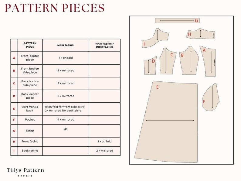 Midi Dress Sewing Pattern: Open Back Hourglass Silhouette (US 0-22) (PDF Pattern)