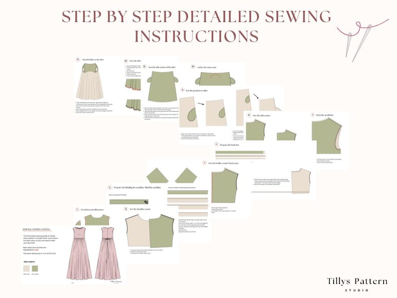 Linen Maxi Dress Sewing Pattern: Easy  Smock Dress with Pockets (US 0-22) (Digital Download)