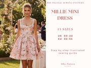 Corset Mini Dress Sewing Pattern: Sweetheart Neckline, Hourglass Fit (US 00-22) (PDF Pattern)