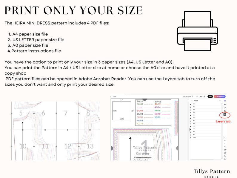 Mini A-Line Dress Sewing Pattern with Back Ties and Boat Neckline | Party Dress Pattern | Homecoming Dress Pattern | US 00–22 (PDF Download)