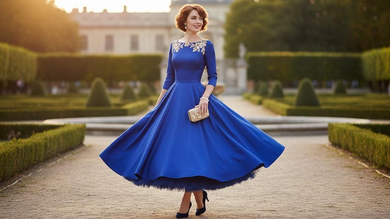 Audrey Hepburn Inspired Dress Sewing Pattern | Vintage 1950s Style Dress | PDF Sewing Pattern | Beginner Friendly | (PDF Download)