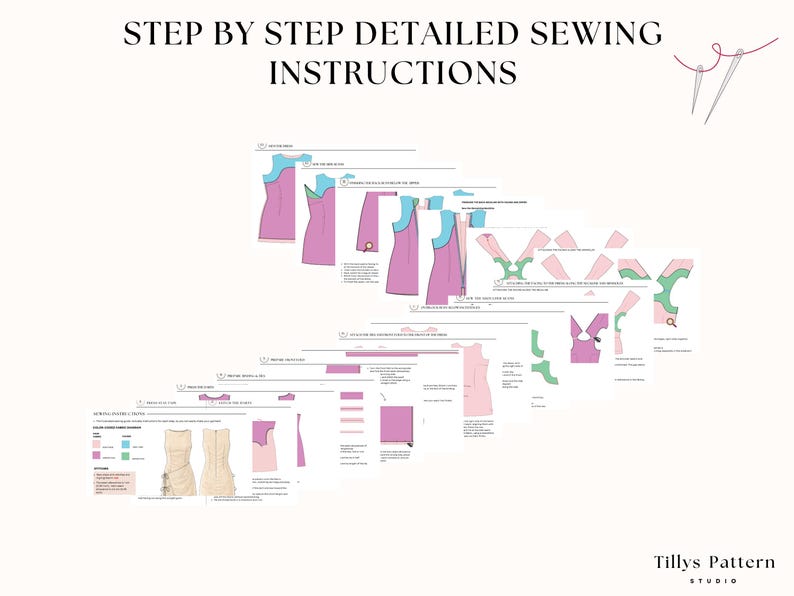 Mini Dress with Front Wrap and Ties Sewing Pattern| Sleeveless Fitted Dress| Boat Neckline Dress Pattern| Sewing Tutorial| US 00–22