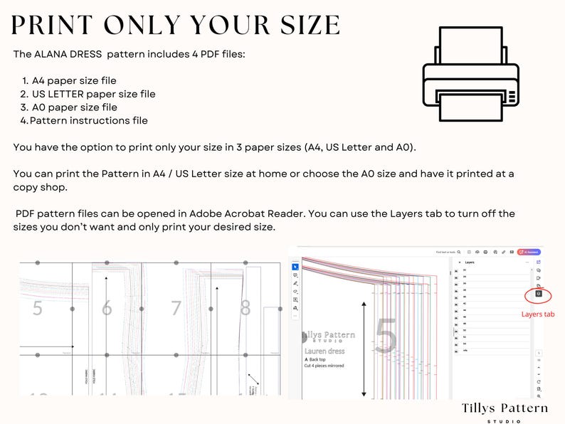Mini Dress Sewing Pattern| Square Neck Dress Pattern| Mini Prom Dress| Summer Dress| Sewing Tutorial| US 0-22 (PDF Download)