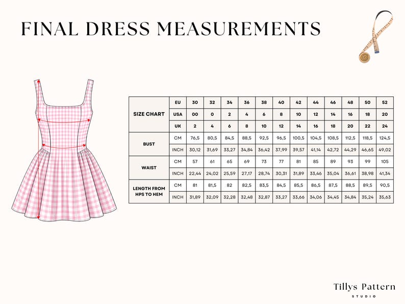 Mini Dress Sewing Pattern| Square Neck Dress Pattern| Mini Prom Dress| Summer Dress| Sewing Tutorial| US 0-22 (PDF Download)