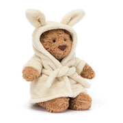 Plush Teddy Bear with Soft Robe – 26cm