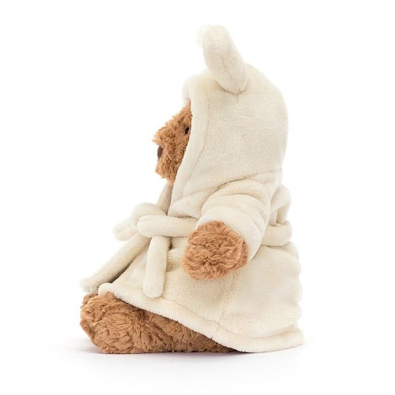 Plush Teddy Bear with Soft Robe – 26cm