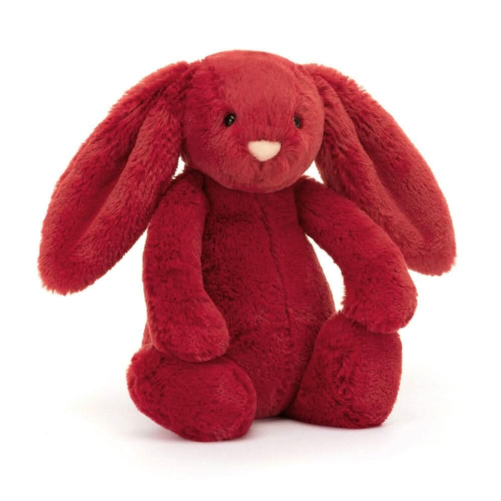 Bashful Cranberry Bunny – Soft Red Plush Toy 18cm