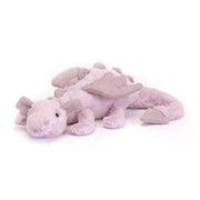 Plush Lavender Dragon Soft Toy – 30cm