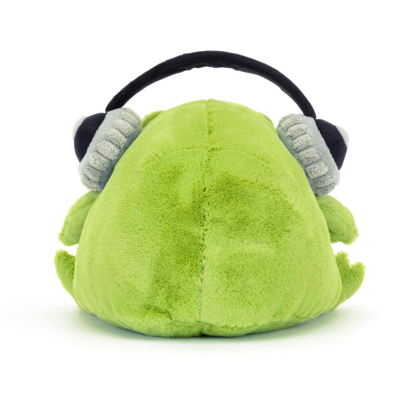 Plush Frog Toy with Headphones – 21cm
