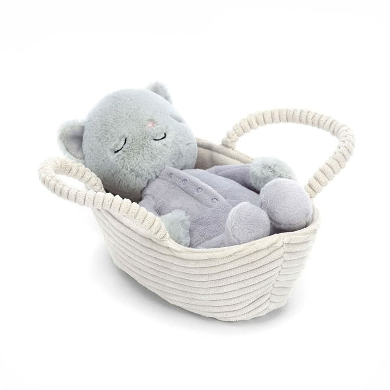 Kitten Plush Toy with Basket