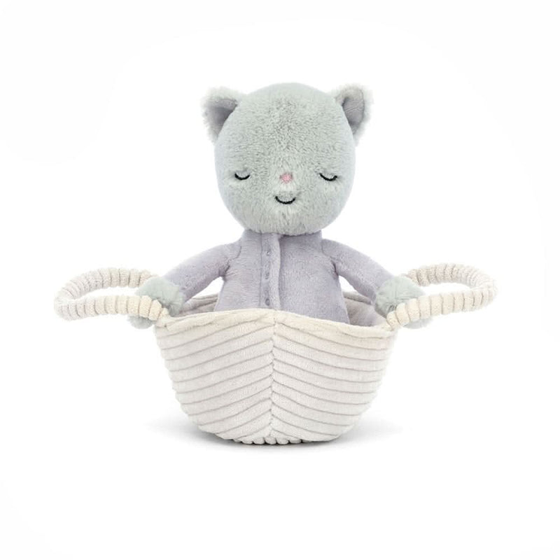 Kitten Plush Toy with Basket