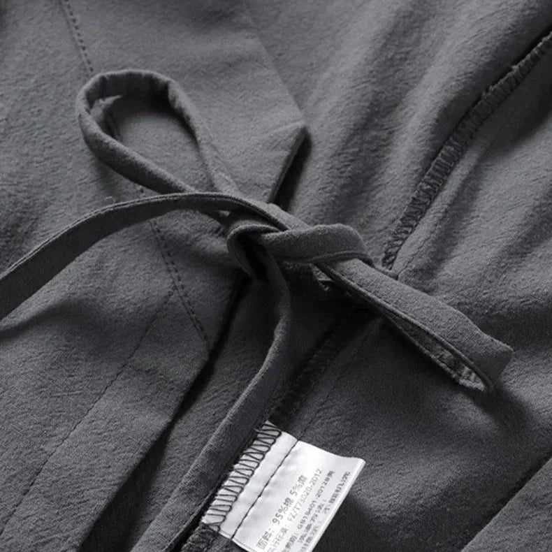 Japanese-themed Minimal Plain Men’s Kimono Jacket