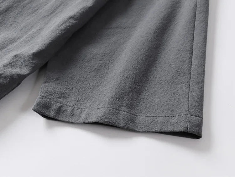 Japanese-themed Minimal Plain Men’s Kimono Jacket