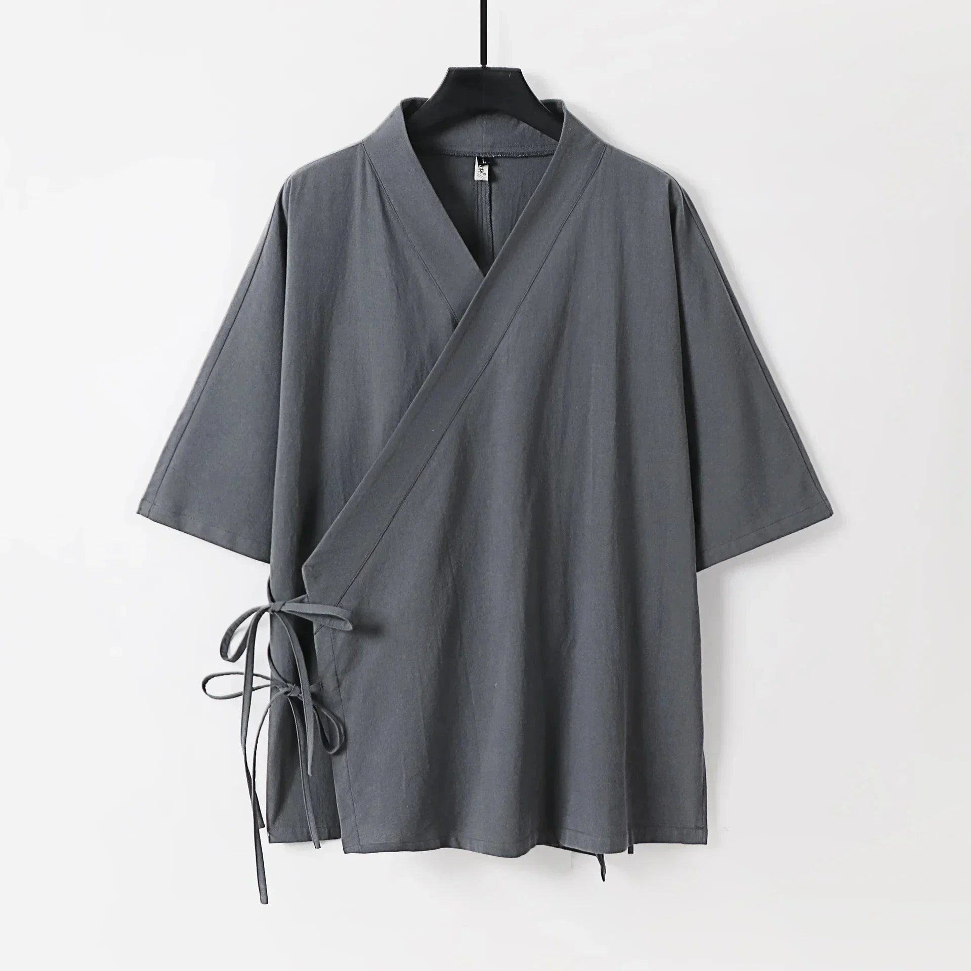 Japanese-themed Minimal Plain Men’s Kimono Jacket