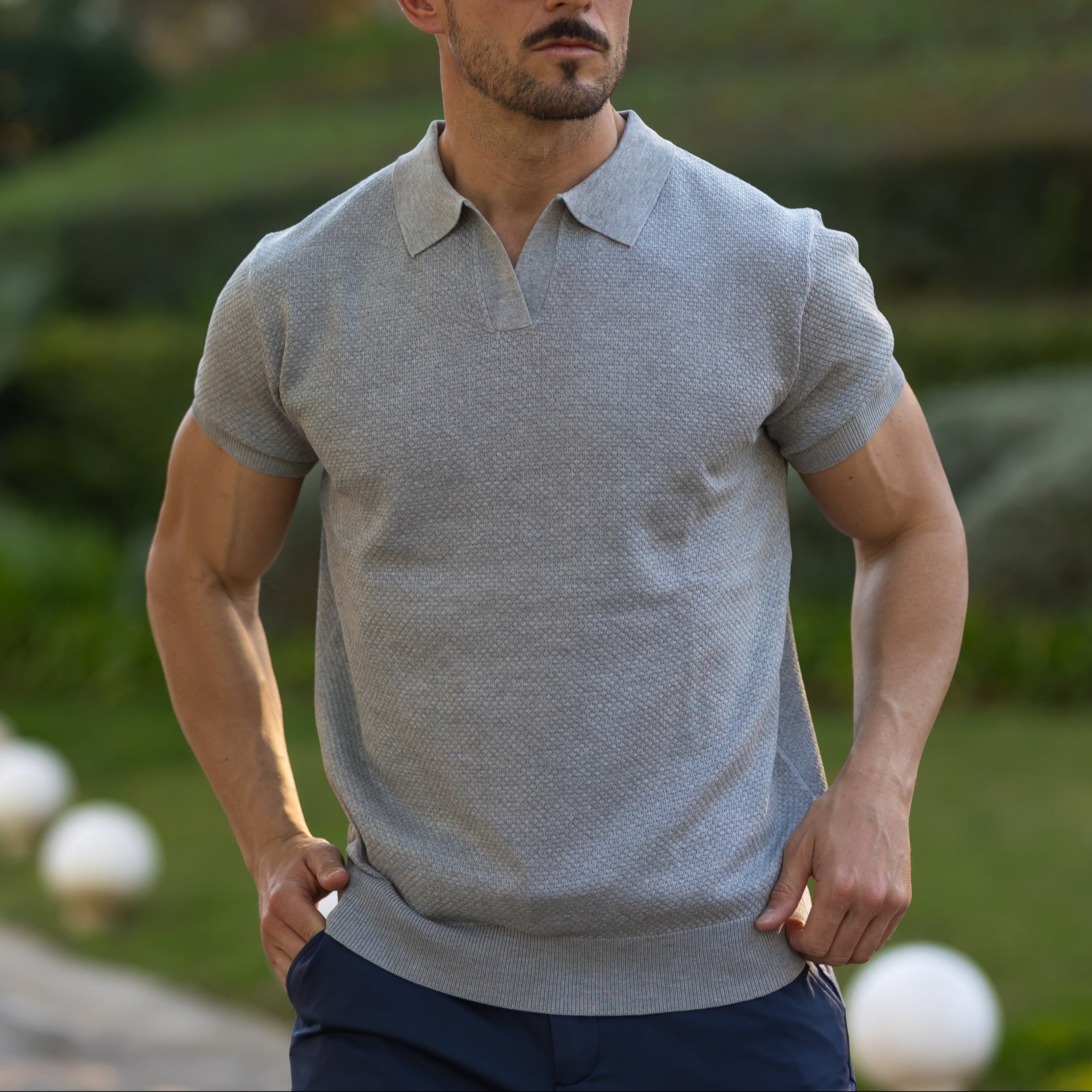 Verona Men's Mesh Polo Shirt – Breathable Short Sleeve