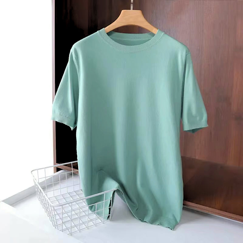 Amalfi Men's Merino Wool T-Shirt – Lightweight Short Sleeve