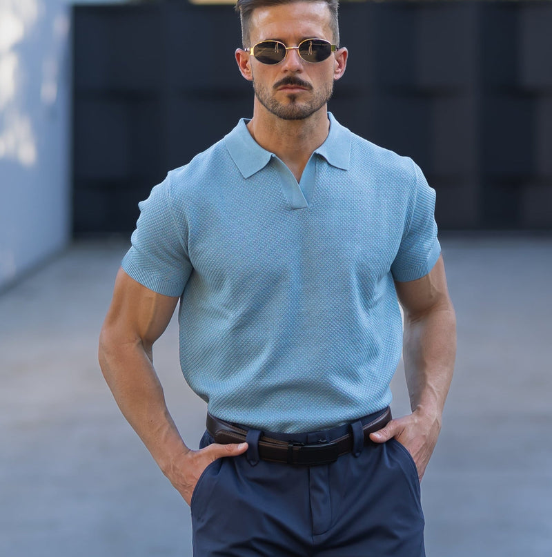 Verona Men's Mesh Polo Shirt – Breathable Short Sleeve
