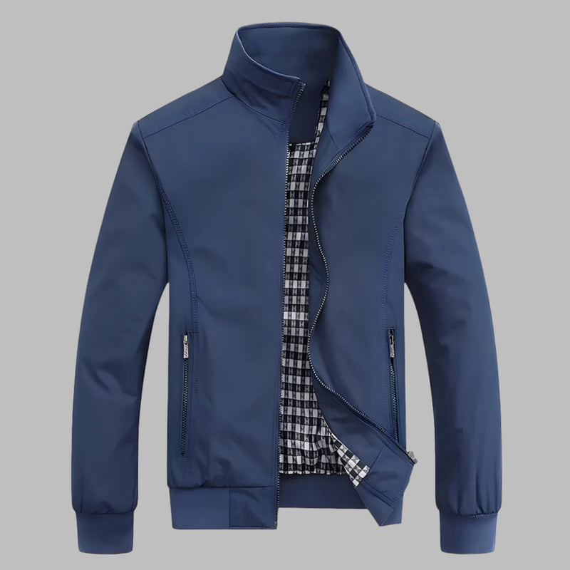 Firenzia Men's Slim Fit Bomber Jacket – Lightweight Casual Coat